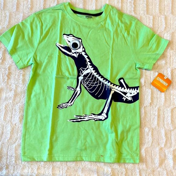 Gymboree Dinosaur Skeleton Tshirt Sz 10-12 - Picture 1 of 6